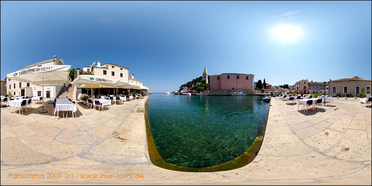 Panorama des Hafens von Veli Losinj auf der Insel Losinj