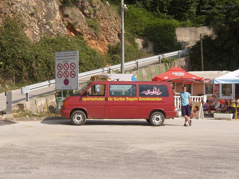 .. und hier wartet schon unsere Transferbus, der uns weiter nach Mali Losinj bringt