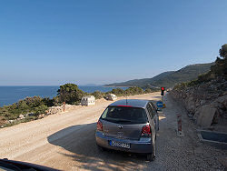 Ampel kurz hinter Nerezine