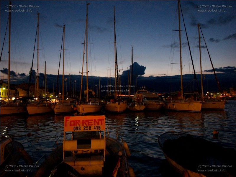 im Hafen von Mali Losinj