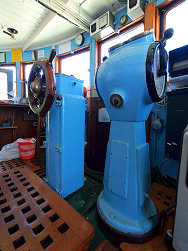 das Motorschiff Marina im Hafen von Mali Losinj in Kroatien