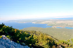 Blick vom Osorscica auf Osor