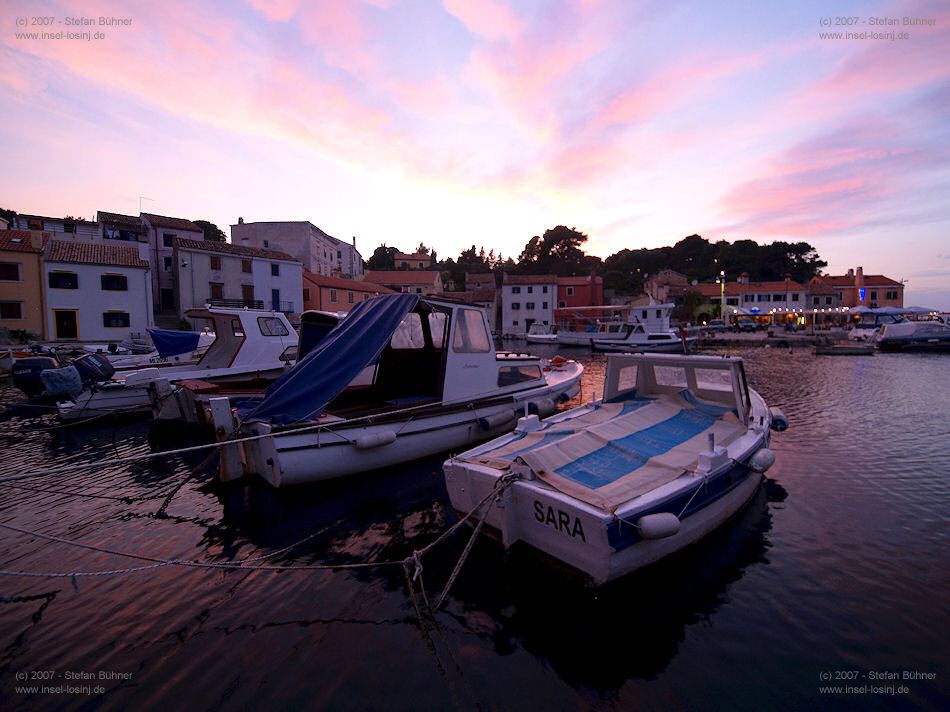 der Fischerhafen Rovenska bei Veli Losinj