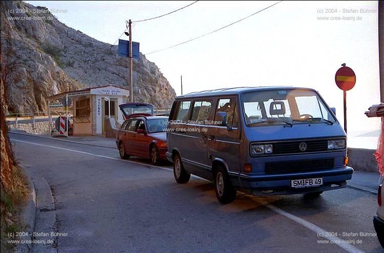 warten auf F�hre zur Insel Rab