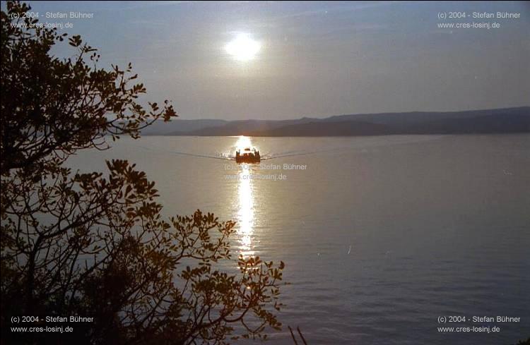 Schwein gehabt, eine der letzten Fähren nach Rab an diesem Tag :-)